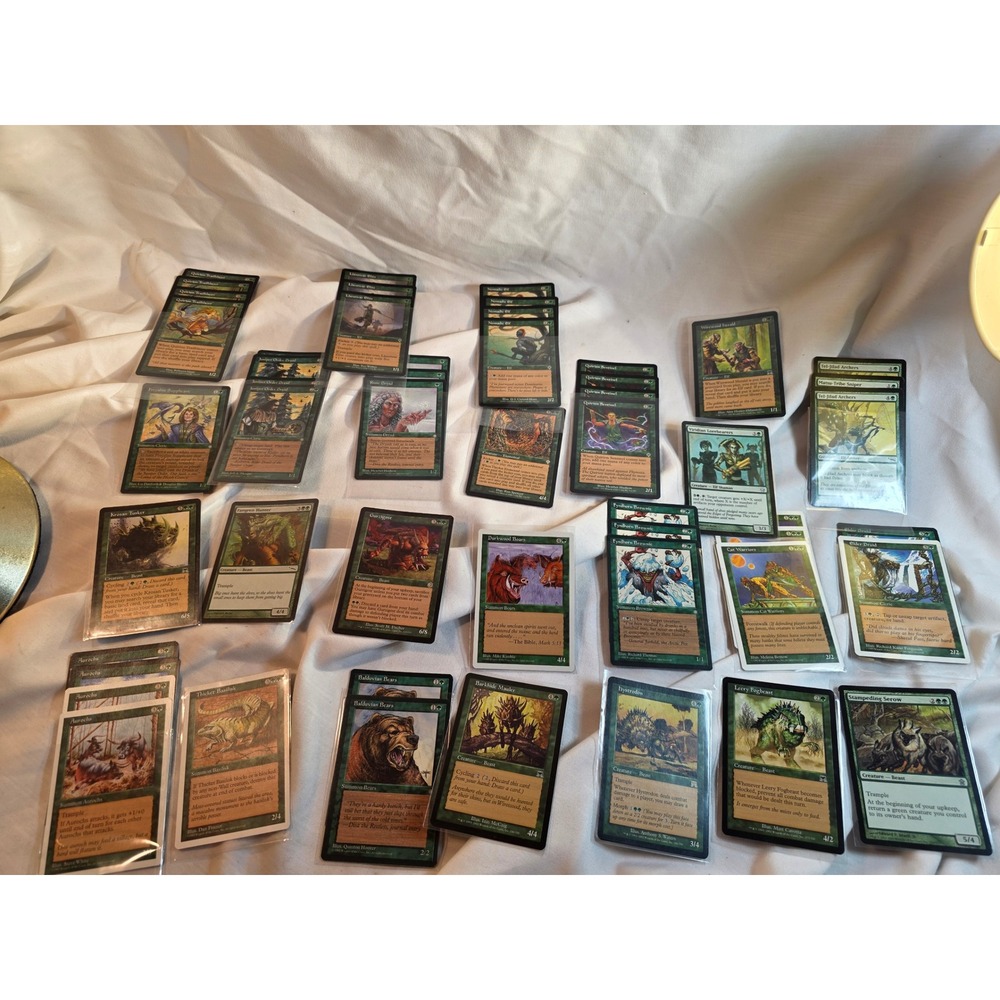 MTG Magic The Gathering Green Creature Card Lot Krosan Tusker Balduvian Bears